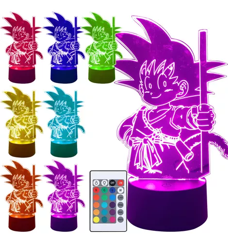 Lámpara Cápsula De Goku Bebé Con Esfera Dragón Ball Z