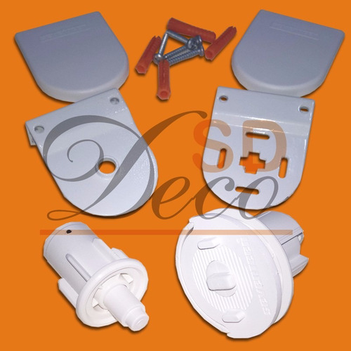Imagen 3 de 5 de Cortinas Roller Accesorios De 32 Mm Completo - Sd Deco