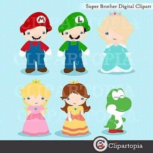 Kit Imprimible Mario Bross Imagenes Clipart