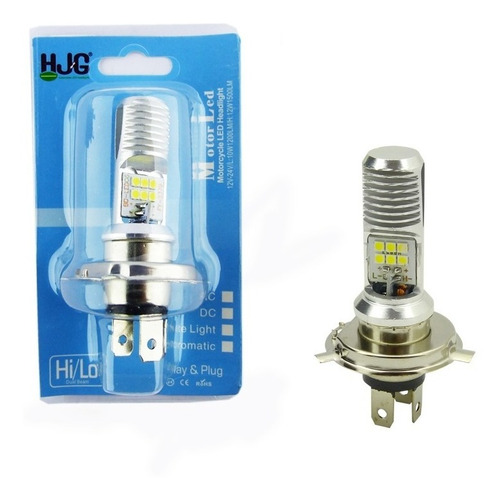 Ampolleta H4 Luz Led 18watt Para Moto 1500 Lúmenes 12-24volt