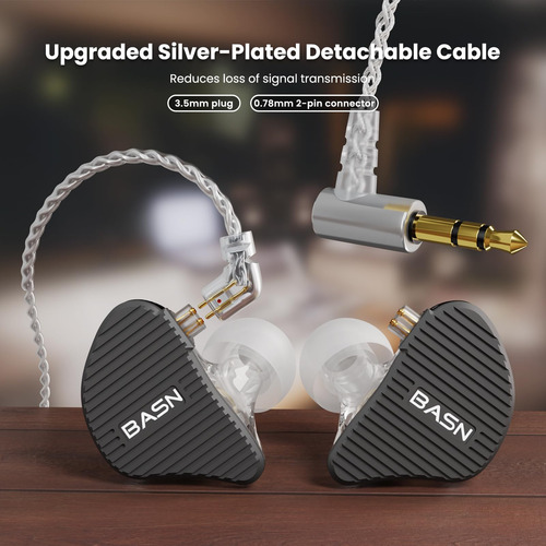 Basn Mix-pd In Ear Monitor,1planar Driver + 1dynamic Driver