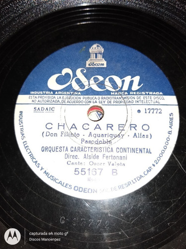 Pasta Orquesta Caracteristica Continental C131