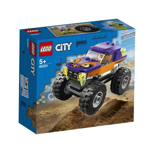 Imagen 2 de 4 de Bloques para armar Lego City Monster truck 55 piezas en caja