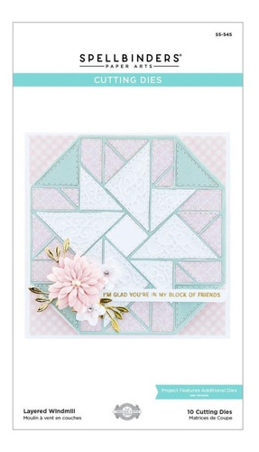 Scrapbooking Set Troqueles Spellbinders Layered Windmill 