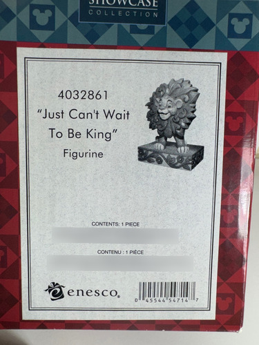 Figura Enesco Jim Shore Disney El Rey Leon Simba Joven (Usado)