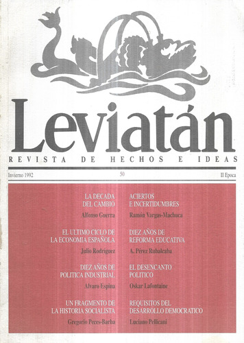 Revista De Hechos E Ideas Leviatán 50