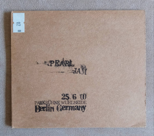 Pearl Jam 2 Cd Set Berlin Parkbuhne 25 6 00 Digipack Raro 