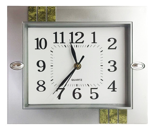 Reloj De Pared Rectangular Moderno Analógico 
