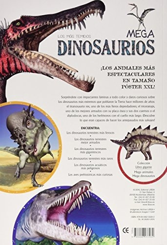 Mega Dinosaurios: Los Más Temidos: 2 (libro Gigante)