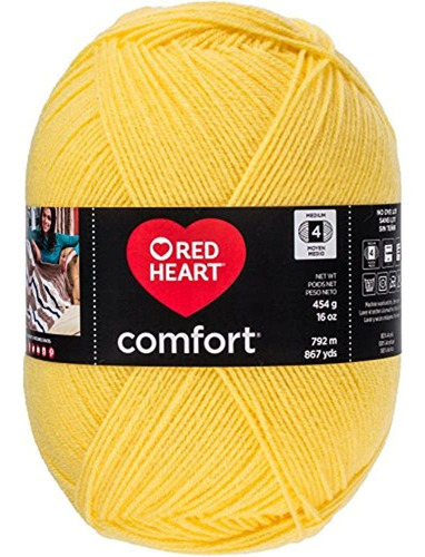 Coats & Clark Red Heart Comfort Yarn-limón