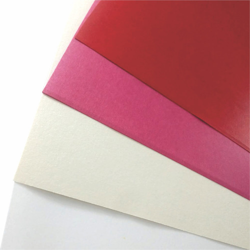 Papeles Satinados Perlados Metalizados A4 120 Gramos X 10 U Color Blanco