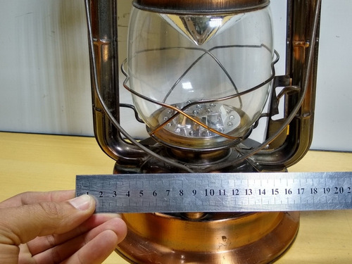 Réplica De Lampião Funciona A Led Ler Obs 3090