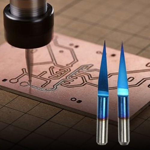 . Brocas De Grabado De Pcb De 3.175 Mm 25 Grados 0.3 Mm