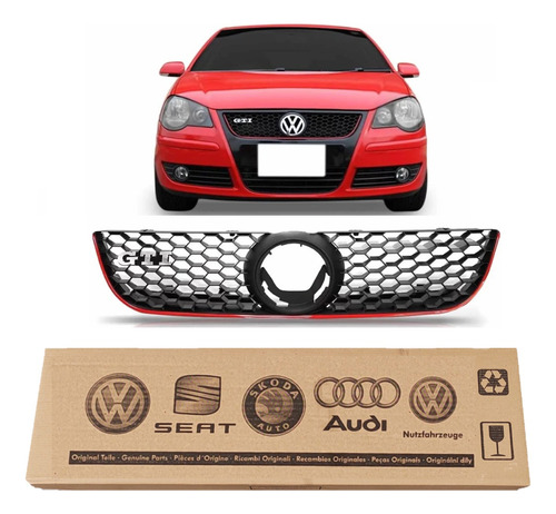 Grade Colmeia Polo Gt Gti 11 12 Emblema Gti Orig Volkswagen