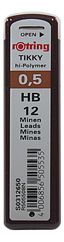Minas Grafito  Rotring (12u)  Hb 0.5mm