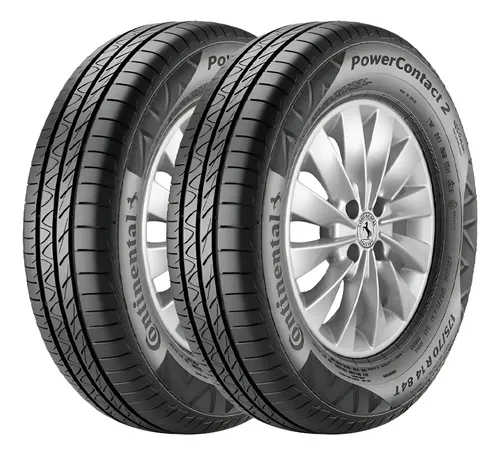 Kit 2 Pneus 195/55R16 Continental PowerContact 2 87H Aro 16