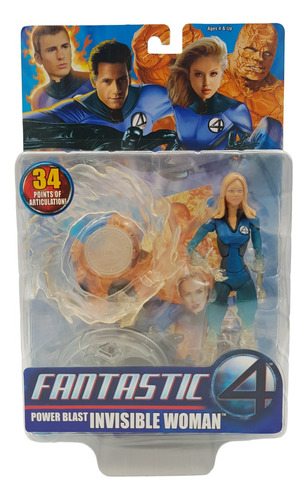 Figura Acción Mujer Invisible 4 Fantásticos Toy Biz Sellado