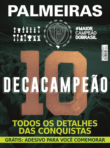 Palmeiras - Deca-Campeão, de On Line a. Editora IBC - Instituto Brasileiro de Cultura Ltda, capa mole em português, 2020