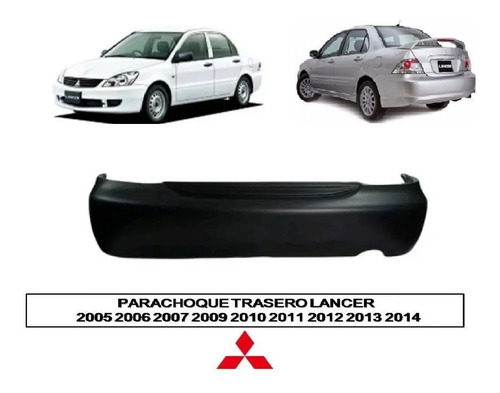 Parachoques Trasero Lancer  2005 2006 2007 2008 2009 2014