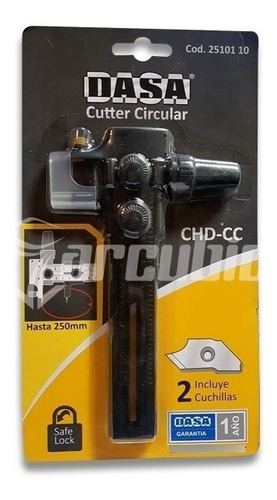 Cutter Circular Compas Dasa Hasta 250mm De Diametro