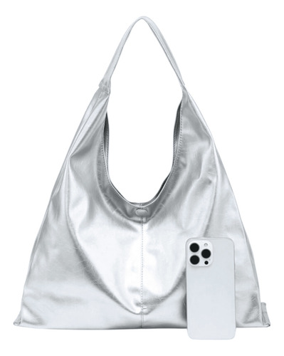 Bolso Moon: Elegancia Y Estilo En Accesorios, Bolso Plateado Plateado