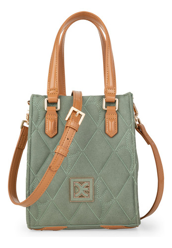 Bolsa Tote Cloe Janrami Chico Color Verde