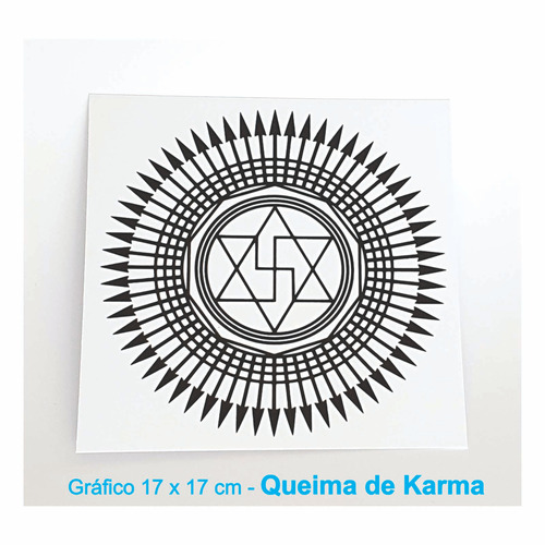 Gráfico Radiestesia Radiônica 17x17cm - Queima De Karma