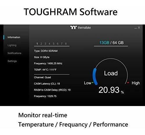 Memoria Intel Toughram Thermaltake 16gb Ddr4 -blanco
