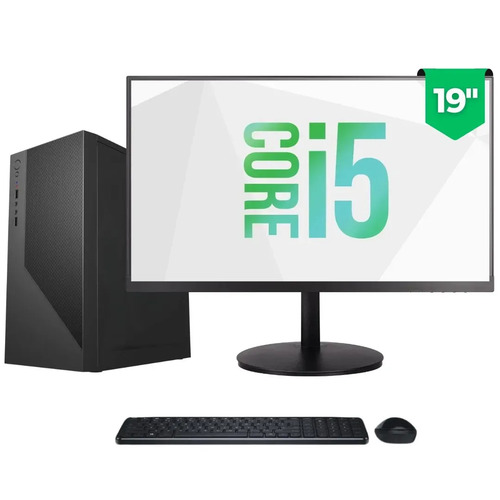 Computador Completo Intel Core I5, 8gb Ram, Ssd 240gb, Monitor 19 Led, Windows 10 Pro - Bluepc Plus Cdbp-plu101