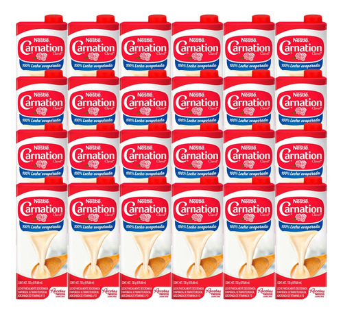 Leche Evaporada Nestlé Carnation Clavel 720 Ml 24 Pzas