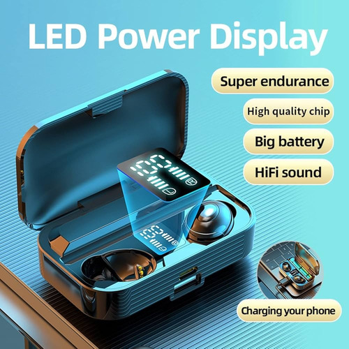 Audífonos Bluetooth Lb-9 Con Powerbank 1500 Mah Tienda Fisic