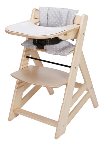 Trona De Madera Convertible En Forma De Cuna Con Alimentació