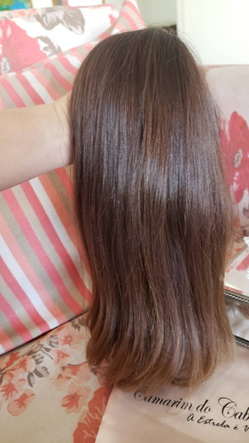 Cabelo Do Sul Humano Loiro Escuro Natural 50cm 150g Liso