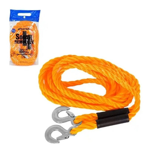 Soga De Remolque 3ton 5m Naranja - H44044-5m