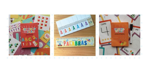 Set Didáctico Letras Y Numeros 3 Juegos Lectoescritura Niños