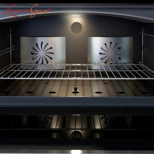 Imagen 6 de 10 de Horno Gourmet Luxor Gas Folium 900 Valvula Doble Vidrio