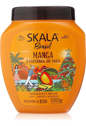  Skala Brasil Mango Máscara Vegana Hidratación Antifrizz 1kg