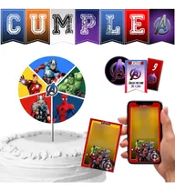 Comprar Kit Imprimible Cumple + Candy Editable - Avengers
