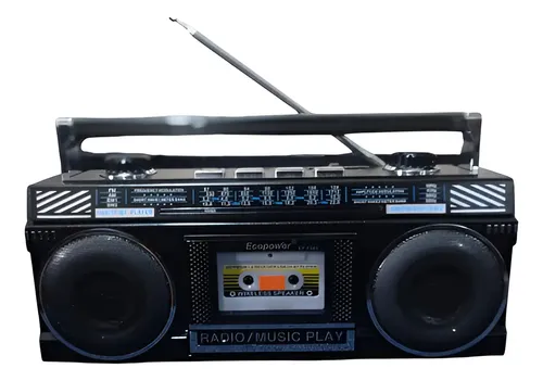RADIO EBA限定　300個 Rádio Retrô Am Fm Sw Bt Usb (k7 Decorativa) Bateria/ Solar