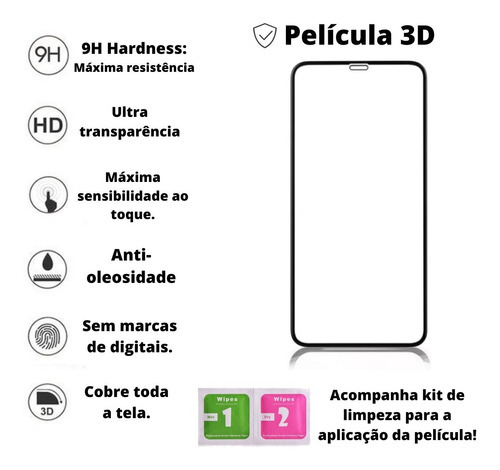 Funda de silicona y película 3D compatible con iPhone XR, color rosa neón