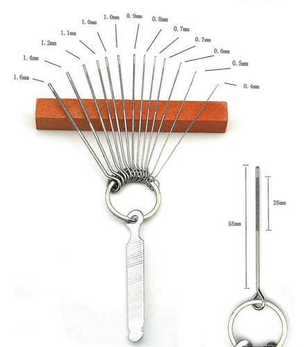 Juego De Limas Para Guitarra, 13 Limas Para Tuercas Tipo Pue