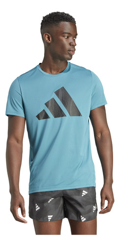 adidas Run It Bos Tee Camiseta Manga Corta Azul De Hombre Pa