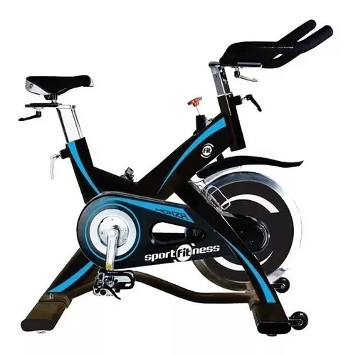 Bicicleta Spinning Magnética Vicenza Con Monitor Capacidad 100 Kg Color  Negro SPORTFITNESS