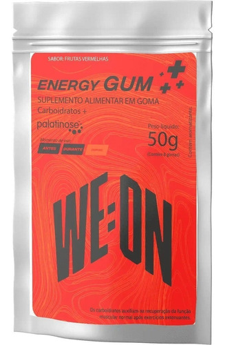 We On Energy Gum Goma Palatinose Caixa C/ 10 Sachês 500g