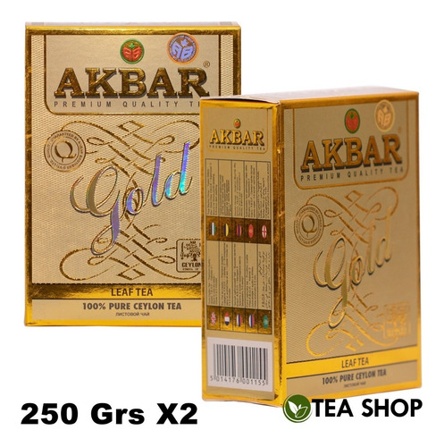 Pack X2 Te Negro Puro 250 Grs Gold Akbar Original | Teashop