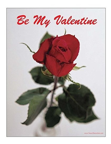 Be My Valentine Rose Refrigerator Magnet
