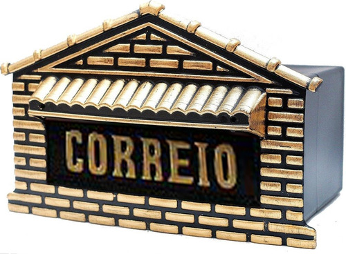Caixa De Cartas Correio Alumínio P/ Portão Ou Muros Casinha