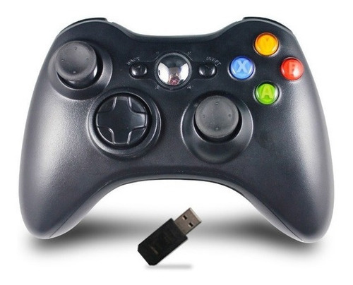 Controle Compatível Xbox 360 Pc 2.4g + Recptor Pc Xbox