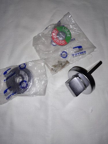 Pomo Juego Llavín De Baño Currao Acerado Plateado (Usado)