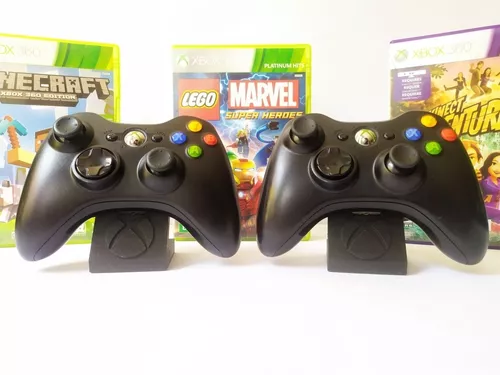 Xbox 360 Desbloqueado Com 2 Controles E 26 Jogos - Desconto no Preço